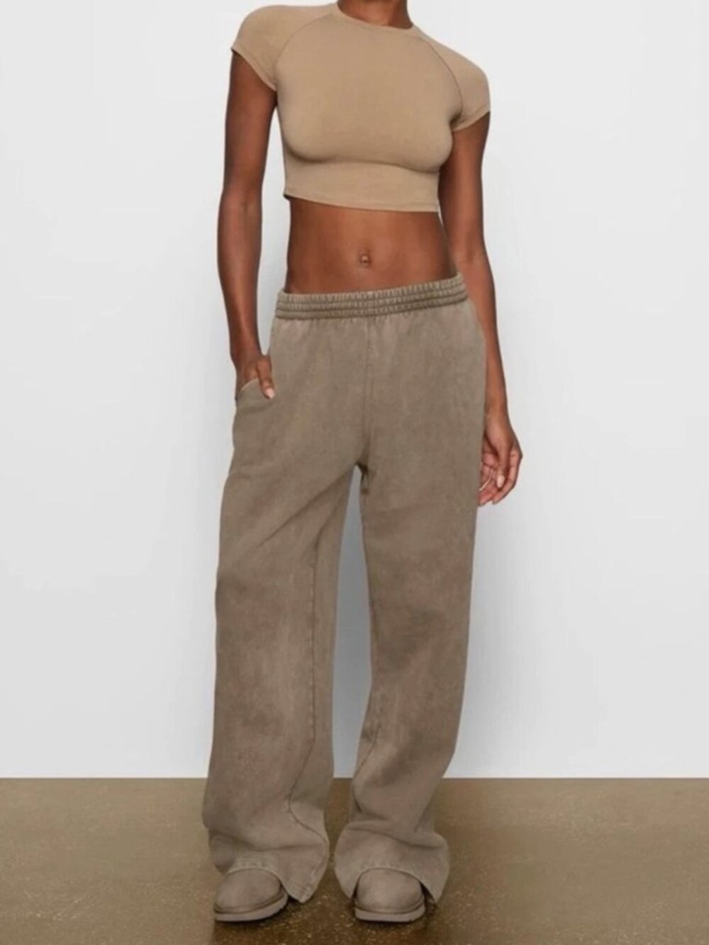 SKIMS Boyfriend Fleece Sweatpants NWT